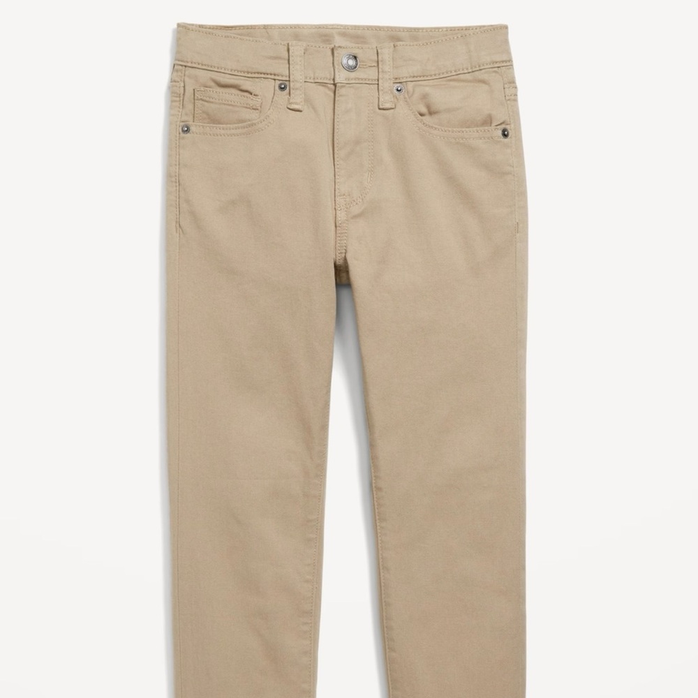 OLD NAVY Boys 360 degree stretch slim jeans pants - Khaki beige- Size 14